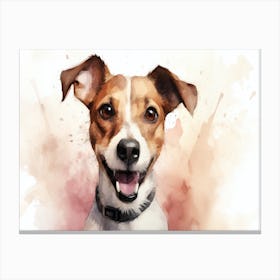 Watercolor Of A Dog 1 Canvas Print