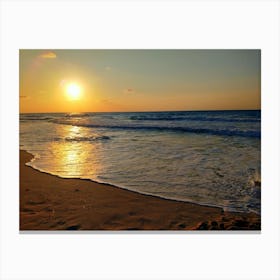 Sunset On The Beach Canvas Print