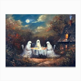 Ghosts At The Table 3 Canvas Print