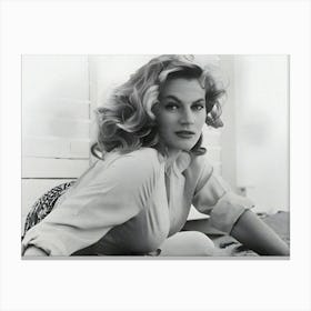 Swedish Film Star Anita Ekberg Canvas Print