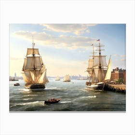 New York Harbor 3 Canvas Print