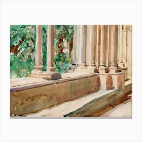 Tarragona Terrace And Garden, John Singer Sargent Canvas Print