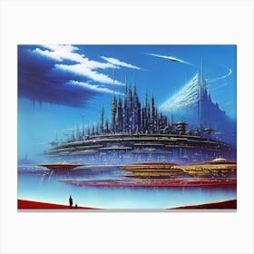 Futuristic City 35 Canvas Print