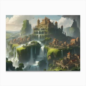 Fantasy Palace Canvas Print