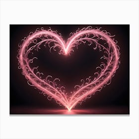 Heart Shaped Light Canvas Print