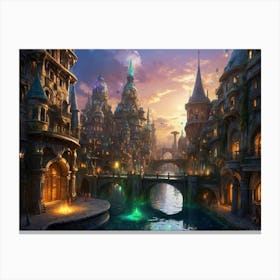 Fantasy City 17 Canvas Print