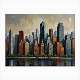 New York City Skyline 7 Canvas Print