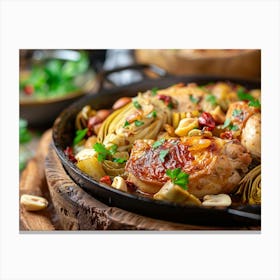 Chicken And Artichoke 1 Canvas Print