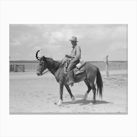 Untitled Photo, Possibly Related To Cowboy With Spanish Cowpony, Pie Town, New Mexico By Russell Lee 1 Canvas Print