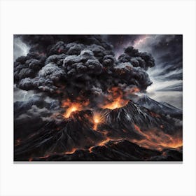 Volcano Eruption Canvas Print