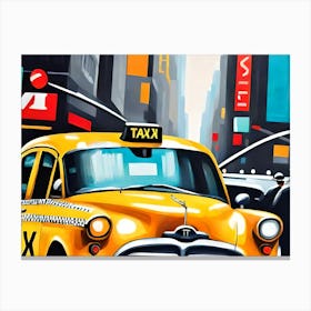 Hey, Taxi Over Here! 2 Canvas Print