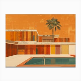 Orange House Canvas Print