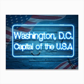Washington D C Capital Of The U S A Canvas Print