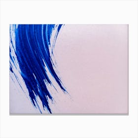 Blue Brushstrokes Canvas Print