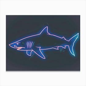 Neon Isistius Genus Shark 1 Canvas Print