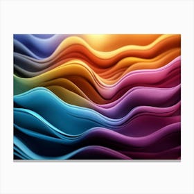 Abstract Wave Pattern 1 Canvas Print