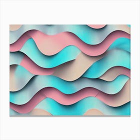 Abstract 3d Geometric Art With Seamless Pattern Stampe su tela