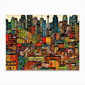 Skyline Of Toronto - Toronto Cityscape Canvas Print