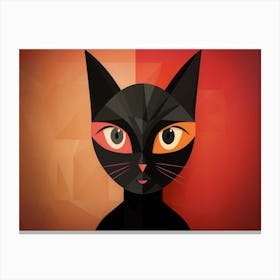 Black Cat 10 Canvas Print