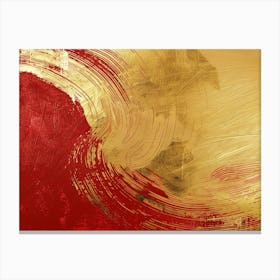 Gold And Red 3 Canvas Print