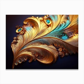 Feather Art Canvas Print