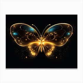 Golden Butterfly 63 Canvas Print