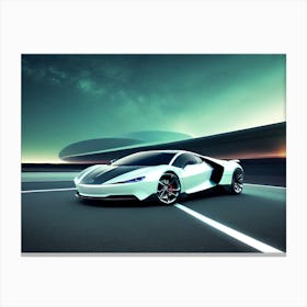 Futuristic Sports Car 17 Canvas Print