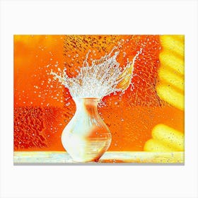 Splashing Water Canvas Print