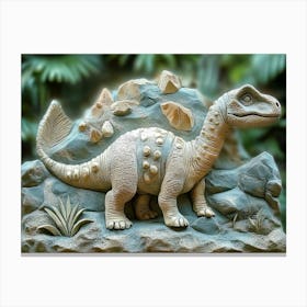 Dinosaur Sculpture Canvas Print