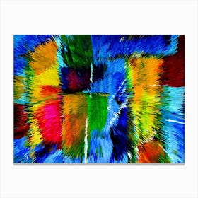 Acrylic Extruded Painting 135 Canvas Print