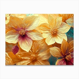 Yellow Flowers 1 Canvas Print