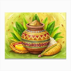 Indian Festival Offering 1 Canvas Print