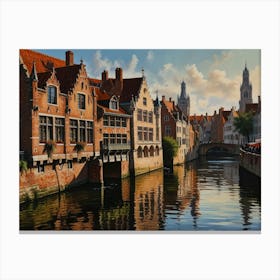 Bruges City 3 Canvas Print