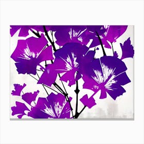 Purple Flowers 14 Canvas Print