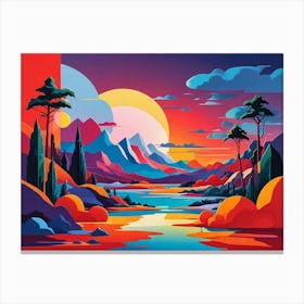 Landscape Painting 2 Canvas Print