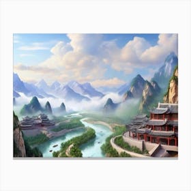 Chinese Landscape Canvas Print