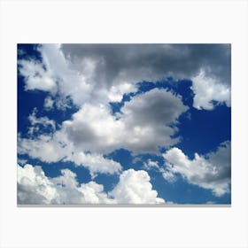 Blue Sky With Clouds Canvas Print