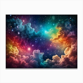 Colorful Clouds In The Sky 5 Canvas Print