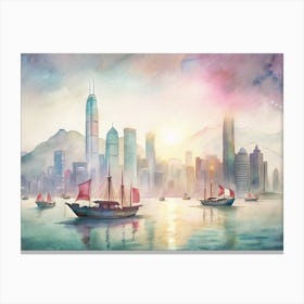 Hong Kong City Canvas Print