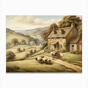 Cotswold Village Canvas Print