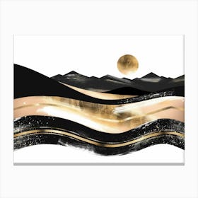 Gold And Black Canvas Print 58 Canvas Print