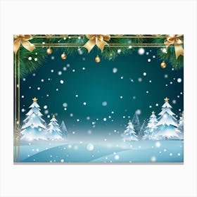 Season Background Holiday Merry Ornament Text New Year Decorating Eve Happy Design Card (9) Canvas Print