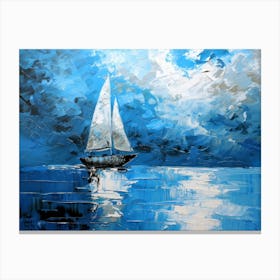 Sailboat In The Sky 2 Canvas Print