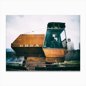 Vintage Soviet Combine Harvester Canvas Print