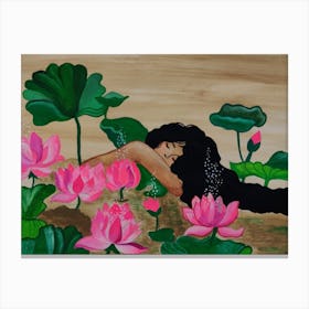 Lotus in the Mud Canvas Print