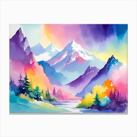 Mountain landscapes 12 Canvas Print