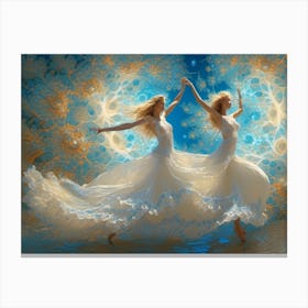 Dancers In The Quanta Canvas Print