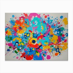 Splatter Painting Canvas Print