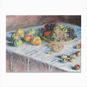 Apples And Grapes (1880), Claude Monet Canvas Print