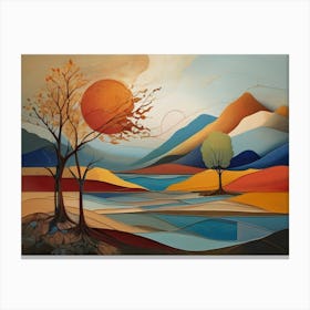 Landscape With Trees 11 Canvas Print